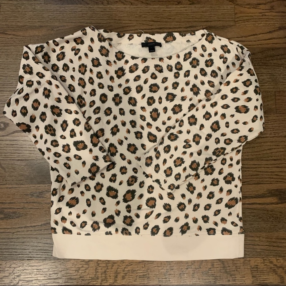 J. Crew Animal Print Sweatshirt